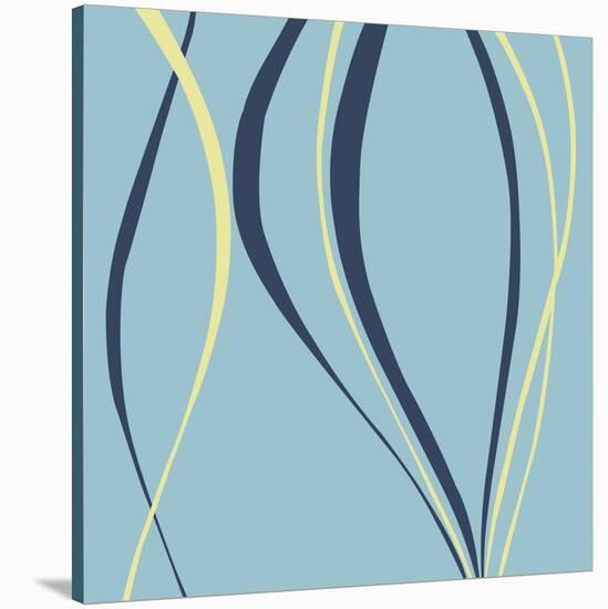 Aqua Azure-Denise Duplock-Stretched Canvas