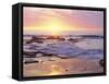 Sunset Cliffs Beach on the Pacific Ocean at Sunset, San Diego, California, USA-Christopher Talbot Frank-Framed Stretched Canvas