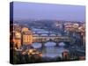 Ponte Vecchio and Arno River, Florence, Tuscany, Italy-Steve Vidler-Stretched Canvas