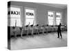 Dancers at George Balanchine's School of American Ballet Lined Up at Barre During Training-Alfred Eisenstaedt-Stretched Canvas