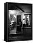Small Town Barber Grover Cleveland Kohl Working in His Shop at Night-Alfred Eisenstaedt-Framed Stretched Canvas