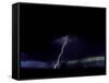 Lightning Storm, Boulder-Michael Brown-Framed Stretched Canvas