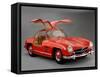 1957 Mercedes Benz 300 SL Gullwing-null-Framed Stretched Canvas