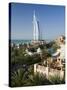 Mina a Salam and Burj Al Arab Hotels, Dubai, United Arab Emirates-Peter Adams-Stretched Canvas