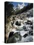 Mountain Stream and Peaks Beyond, Himalayas, Nepal-David Beatty-Stretched Canvas