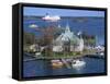 Yacht Harbour of Valkosaari, Helsinki, Finland, Scandinavia-Ken Gillham-Framed Stretched Canvas