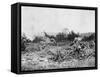 German Trench Mortar WWI-Robert Hunt-Framed Stretched Canvas