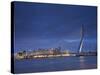 Erasmus Suspension Bridge, Rotterdam, Holland-Michele Falzone-Stretched Canvas