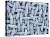 Woven Synthetic Fabric-Micro Discovery-Stretched Canvas