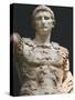 Augustus (61 Bc-14 Ad). First Roman Emperor, Marble Statue of Augustus of Prima Porta (1st Century)-Prisma Archivo-Stretched Canvas