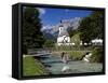 Church in Ramsau, Berchtesgadener Land, Bavaria, Germany, Europe-Hans Peter Merten-Framed Stretched Canvas