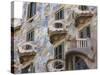 Facade of Casa Batlo, UNESCO World Heritage Site, Barcelona, Catalonia, Spain, Europe-Ben Pipe-Stretched Canvas