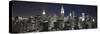 Midtown Skyline with Chrysler Building and Empire State Building, Manhattan, New York City, USA-Jon Arnold-Stretched Canvas