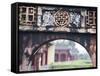 Carved Arch Inside the Imperial Palace, in Hue, Vietnam-David H. Wells-Framed Stretched Canvas