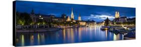 River Limmat, Zurich, Switzerland-Jon Arnold-Stretched Canvas