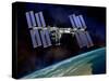 International Space Station, Artwork-David Ducros-Stretched Canvas