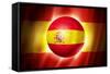 Soccer Football Ball with Spain Flag-daboost-Framed Stretched Canvas