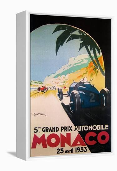 Grandprix Automobile Monaco 1933-null-Framed Stretched Canvas