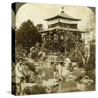 Japanese Garden at the World's Fair, St Louis, Missouri, USA, 1904-Underwood & Underwood-Stretched Canvas
