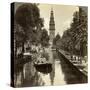 Canal, Amsterdam, Netherlands-Underwood & Underwood-Stretched Canvas
