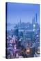 Pudong Skyline and East Nanjing Road, Shanghai, China-Jon Arnold-Stretched Canvas