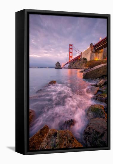 Blustery Golden Gate Bridge From Fort Baker-null-Framed Stretched Canvas
