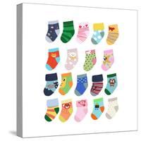 Mini Socks-Hanna Melin-Stretched Canvas