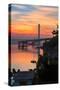 Sunrise Clouds, East Span of the Bay Bridge, San Francisco, California-Vincent James-Stretched Canvas