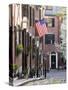 Acorn Street, Beacon Hill, Boston, Massachusetts, USA-Walter Bibikow-Stretched Canvas