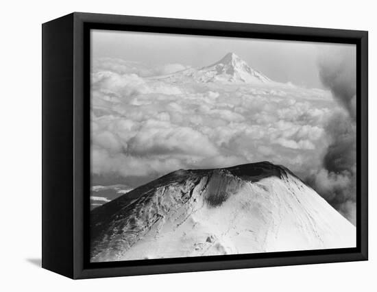 Craters Atop Mount St. Helens Stand Silent-null-Framed Stretched Canvas