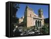 Cathedral and Cafe, Monreale, Sicily, Italy-Peter Thompson-Framed Stretched Canvas