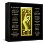 Stax Gold-null-Framed Stretched Canvas