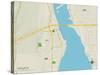 Political Map of Lakeland, MN-null-Stretched Canvas