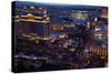 Casinos and Hotels Line the Vegas Strip, Las Vegas, Nevada-David Wall-Stretched Canvas