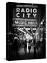 Urban Scene, Radio City Music Hall by Night, Manhattan, Times Square, New York, White Frame-Philippe Hugonnard-Stretched Canvas