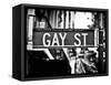 Urban Sign, Gay Street, Greenwich Village District, Manhattan, New York, USA-Philippe Hugonnard-Framed Stretched Canvas