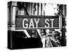 Urban Sign, Gay Street, Greenwich Village District, Manhattan, New York, USA-Philippe Hugonnard-Stretched Canvas