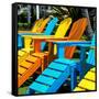 Chairs Color - Key West - Florida-Philippe Hugonnard-Framed Stretched Canvas