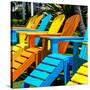 Chairs Color - Key West - Florida-Philippe Hugonnard-Stretched Canvas