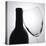 Wine Curves I-Monika Burkhart-Stretched Canvas