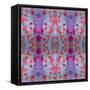 Symmetrical Photomontage of Red Roses and Floral Ornaments-Alaya Gadeh-Framed Stretched Canvas