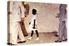 The Problem We All Live With (or Walking to School--Schoolgirl with U.S. Marshals)-Norman Rockwell-Stretched Canvas