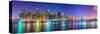 New York City Financial District Skyline across the East River-Sean Pavone-Stretched Canvas