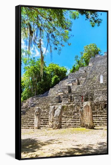 ¡Viva Mexico! Collection - Ruins of the ancient Mayan city of Calakmul II-Philippe Hugonnard-Framed Stretched Canvas