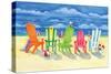 Brighton Chairs-Paul Brent-Stretched Canvas