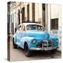 Cuba Fuerte Collection SQ - Old Blue Chevrolet in Havana-Philippe Hugonnard-Stretched Canvas