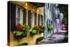 Rainbow Row II, Charleston South Carolina-George Oze-Stretched Canvas