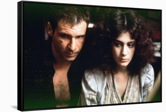 BLADE RUNNER, 1981 directed by RIDLEY SCOTT Harrison Ford / Sean Young (photo)-null-Framed Stretched Canvas