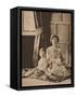 Princess Mary, Viscountess Lascelles, with her two sons, Gerald and George, 1926 (1935)-Unknown-Framed Stretched Canvas