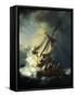 The Storm on the Sea of Galilee-Rembrandt van Rijn-Framed Stretched Canvas